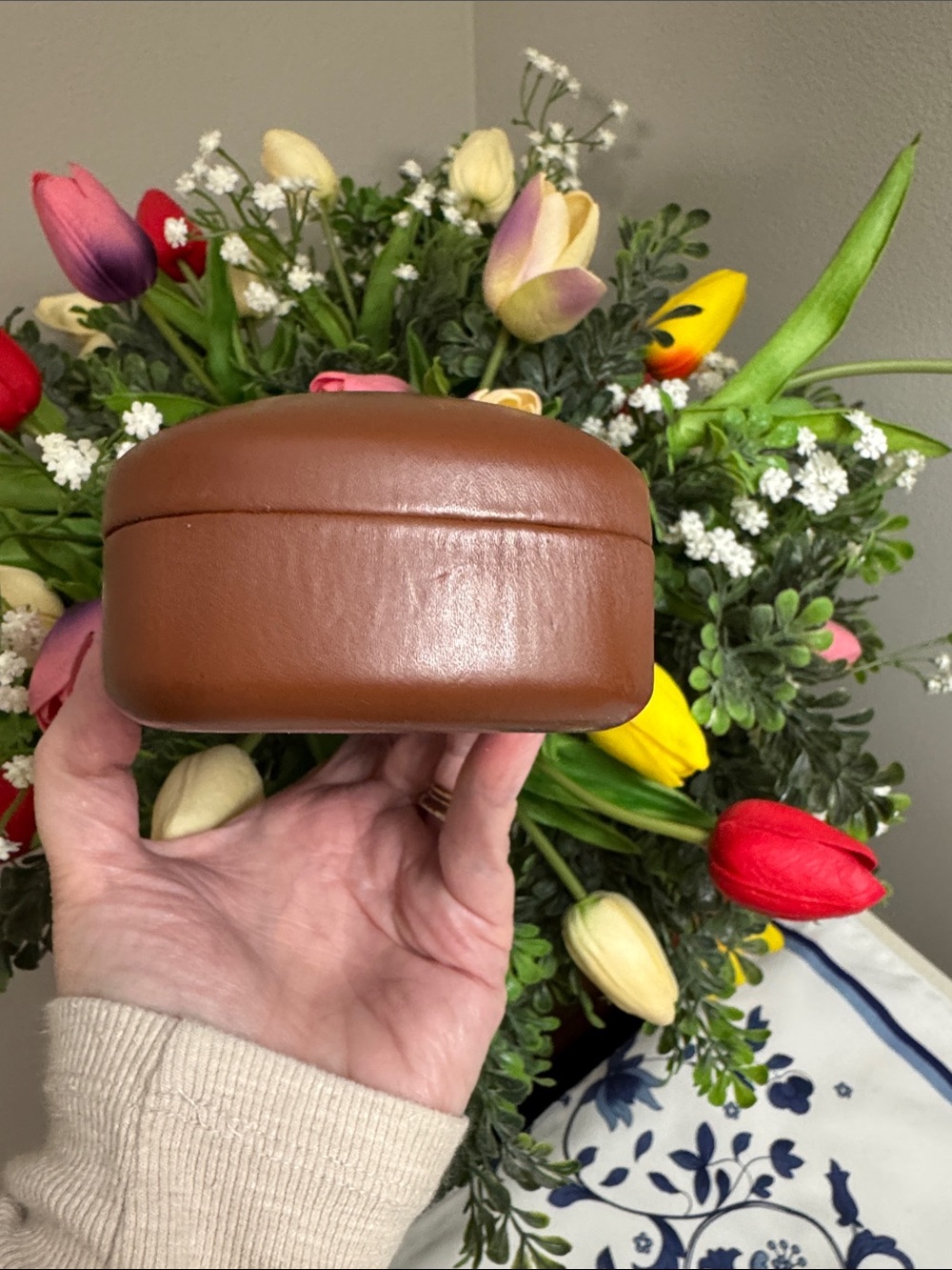 Longchamp Tan Brown Leather Eyewear Case - Picture 4 of 8